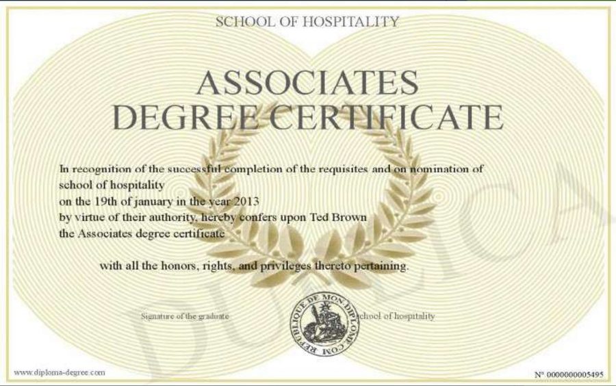 Ảnh minh họa Associate Degree Certificate